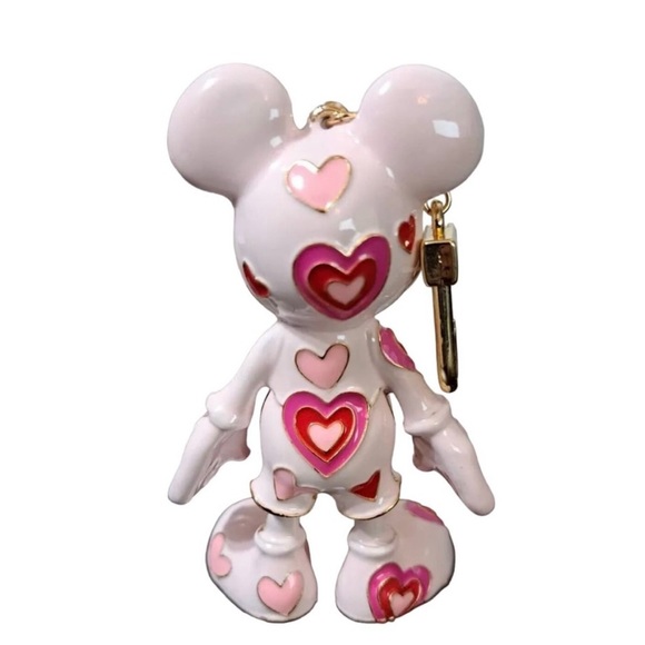 DISNEY BAUBLEBAR Mickey Mouse Bag Enamel Charm HEARTS #78 (Final price $88) - Picture 9 of 13